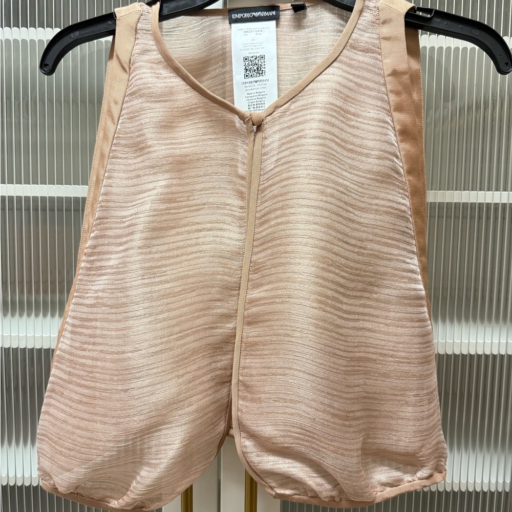 Emporio Armani Light Pink Sleeveless Blouse